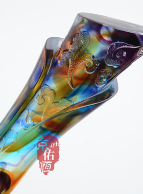 琉璃奖杯定制刻字企业活动颁奖礼品纪念品奖杯制作优秀员工年会