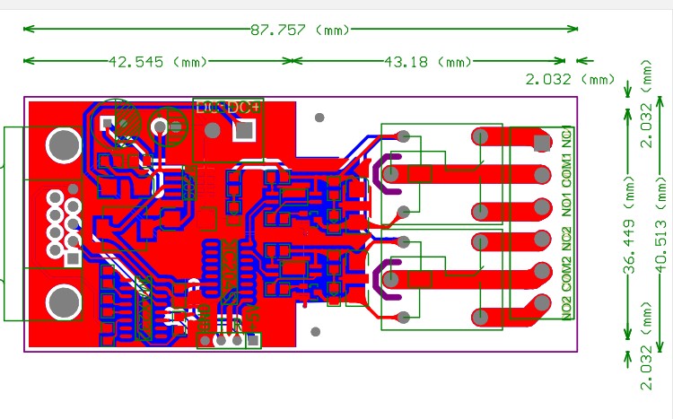 串口232通信电脑继电器模块电机灯带电磁阀控制板直流24V12v5v