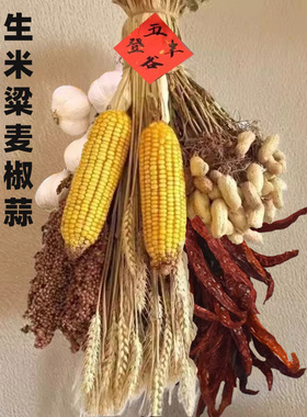 天然农作物装饰挂件五谷杂粮摆件