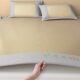 2026 new high standard summer ice silk mat three-piece set soft mat student dormitory single foldable machine washable