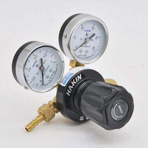 青岛HAKIN/华青氩气减压器YAr-04减压阀压力表氩气表调节阀 - 图1
