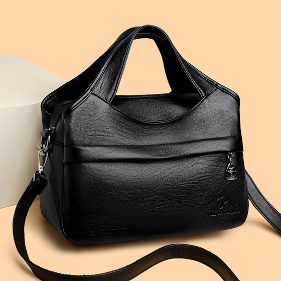 Retro style women's handbag large capacity crossbody bag
