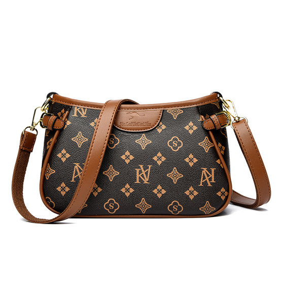 Letter printed ladies small shoulder bag 2026 new style soft leather