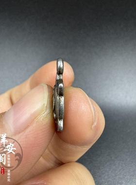 寒铁龙婆柳自身像长寿乌龟挂件藏式天铁托甲侧挂文玩佛珠手串吊坠