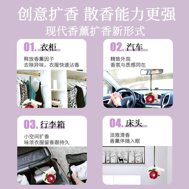 衣柜香薰家用室内除味持久留香蜡片 素浴香熏香料