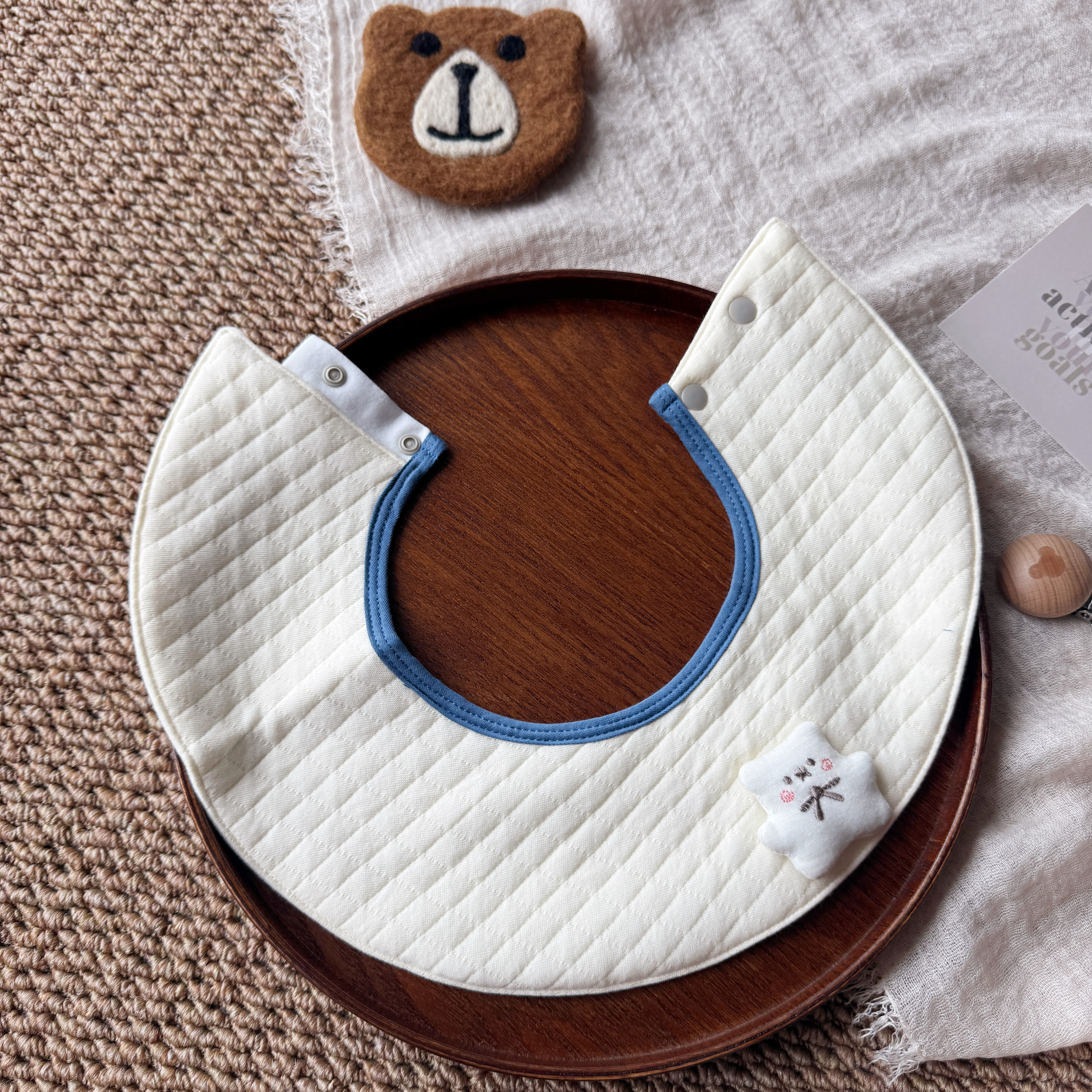 秋冬婴儿防水口水巾宝宝纯棉围嘴新生儿防吐奶亲肤柔软加大款围兜,淘宝优惠券,粉丝福利购,淘宝优惠卷