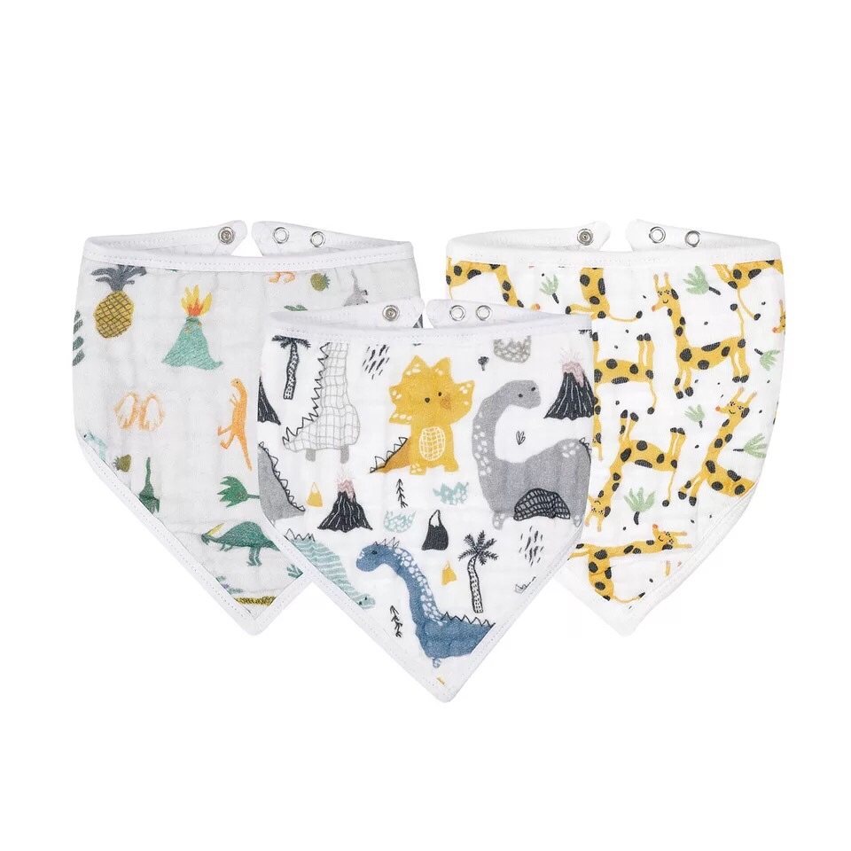 宝宝口水巾厚款婴儿三角巾纯棉纱布围嘴透气新生儿6层竹棉喂奶巾,淘宝优惠券,粉丝福利购,淘宝优惠卷