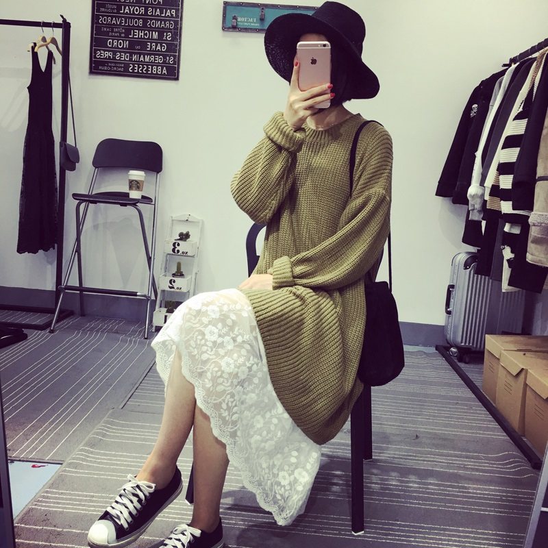 秋冬新款韩版宽松内搭打底裙连衣裙 vaylyss薇莉姿连衣裙