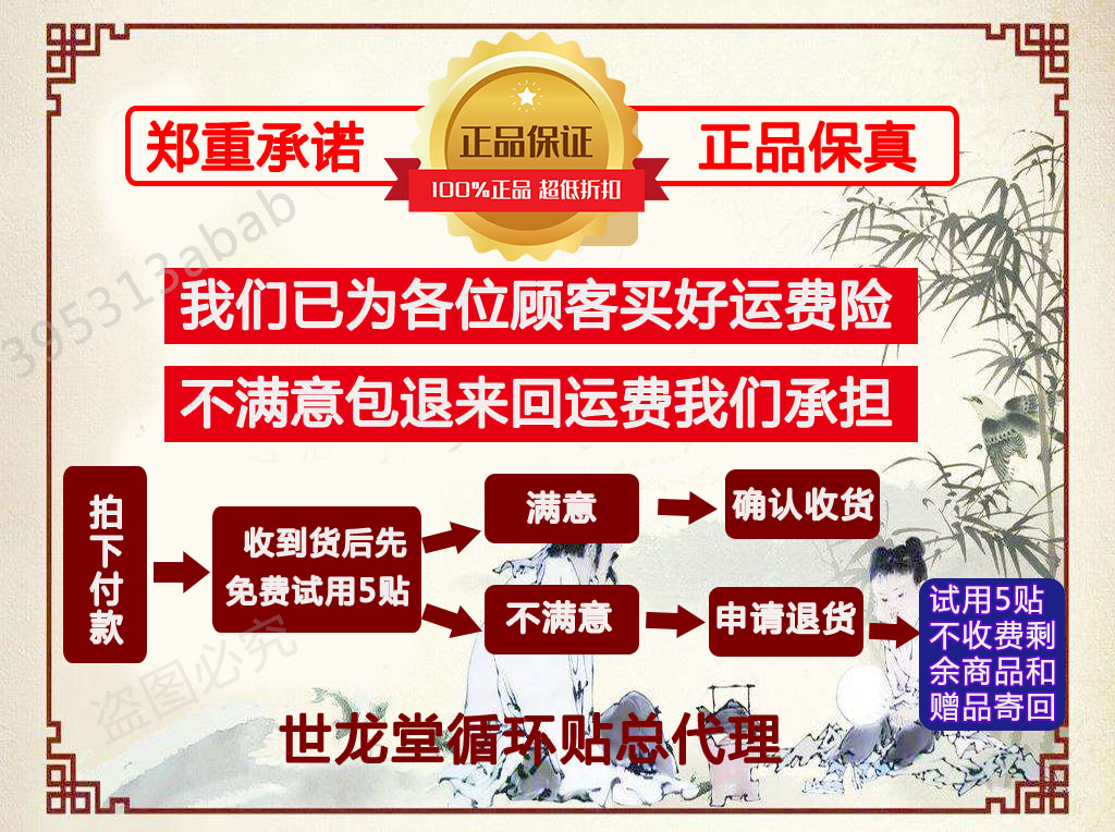 奉天世龙堂微循环贴膏官方正品微商同款世龙堂温灸循环贴全国总店 - 图1