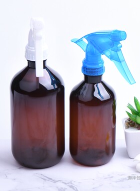 300ml500ml细脖塑料小喷瓶28口径A枪喷头浇花瓶可调节喷水喷雾瓶