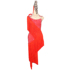 New Latin dance performance female professional competition costume costumes sexy backless red tassel skirt custom plus drill