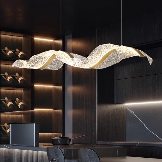 Modern simple LED light source eye protection chandelier