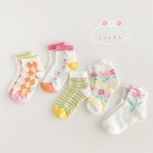 Летние тонкие дышащие детские носки