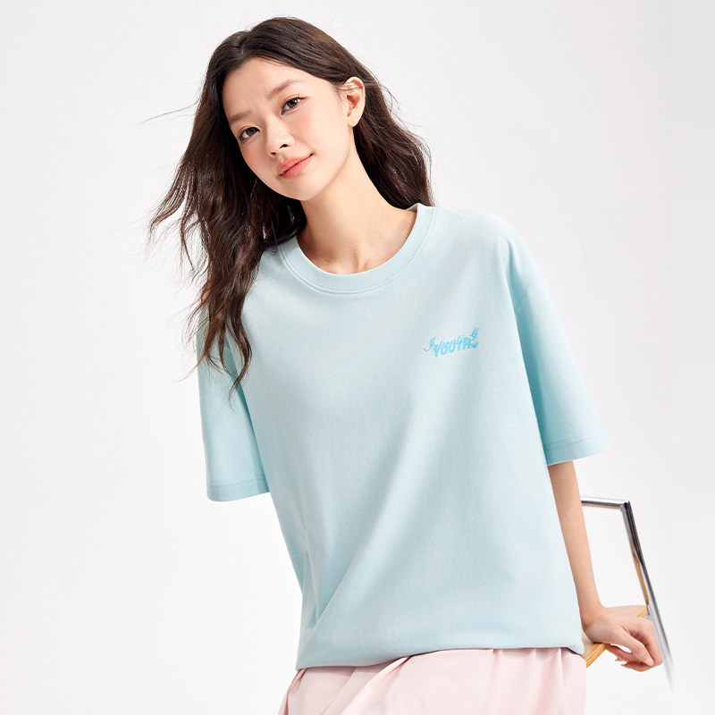 361运动短袖男装2026夏季新款圆领纯色短T恤宽松休闲女子运动上衣