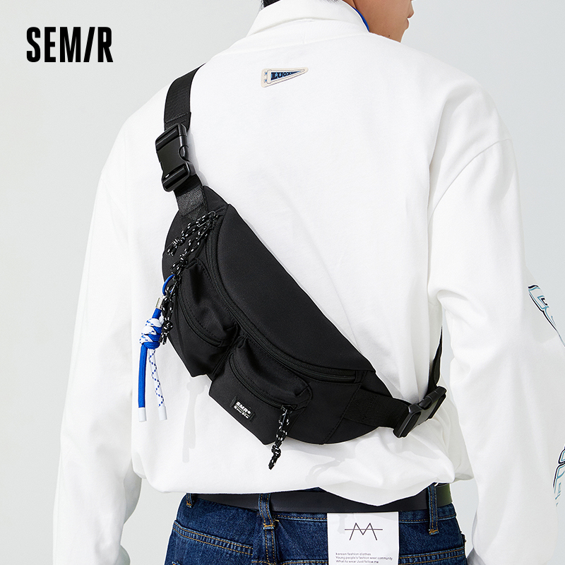 森马2022新款男生潮牌休闲女斜挎包 森马箱包男士包袋