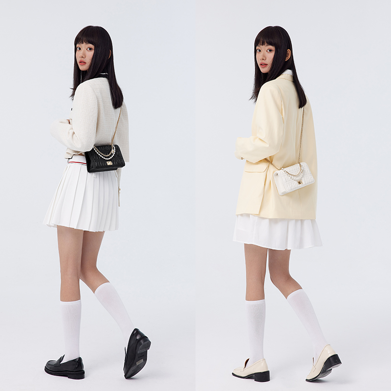 森马女2023新款百搭小方包斜挎包 森马箱包女士包袋