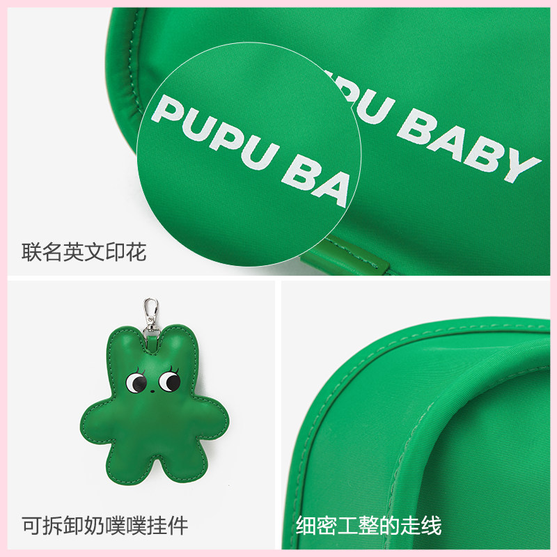 森马女2022新款尼龙休闲黑色斜挎包 森马箱包女士包袋