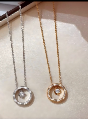 水冰月轻奢小众圆环项链