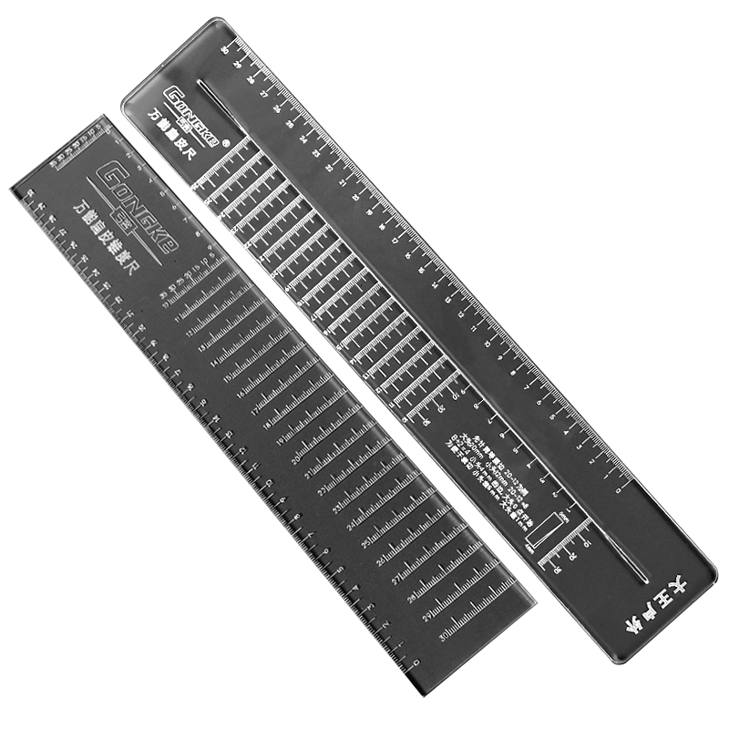 弓客扁皮筋弹弓皮筋万能尺切割尺裁切工具可调节有架无架锥度尺 - 图3