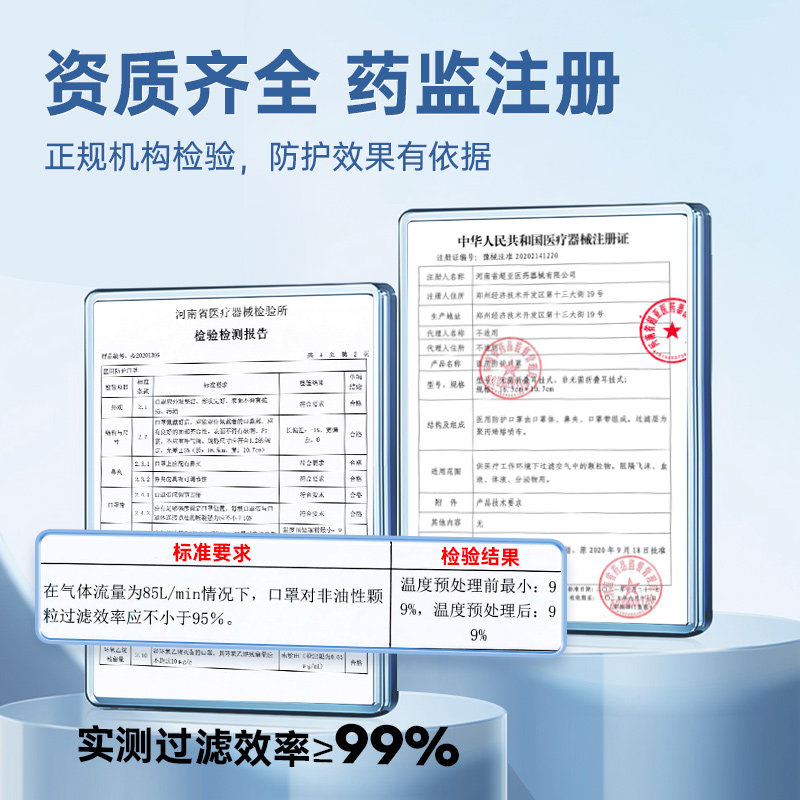 超亚n95级医用防护口罩一次性医疗级别官方正品k夏季高颜值独立装 - 图3