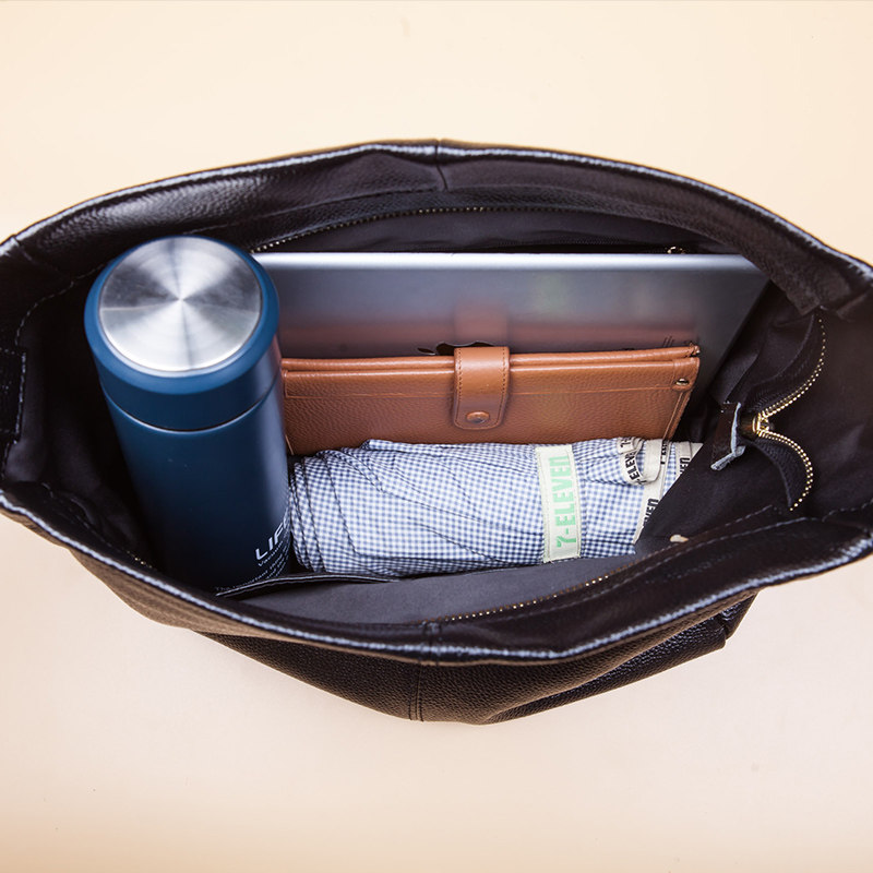 高级感水桶包2025新款时尚真皮女包女士大容量大气桶包单肩斜挎包,淘宝优惠券,粉丝福利购,淘宝优惠卷