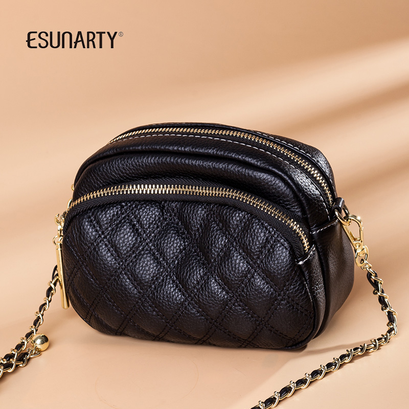 包包女2025新款小金球可调节链条包时尚真皮斜挎包百搭菱格妈妈包,淘宝优惠券,粉丝福利购,淘宝优惠卷