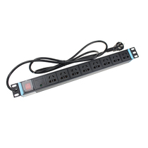 Henglixin New National Label 8-place lightning protection PDU rack 8 mouth surge protection plugging machine room anti-thunder machine A8-80-ONS