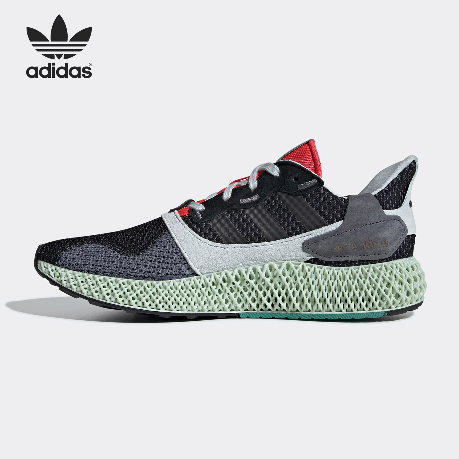 Adidas/阿迪达斯正品 ZX4000 Futurecraft 4D黑红跑步鞋 BD7931-图1