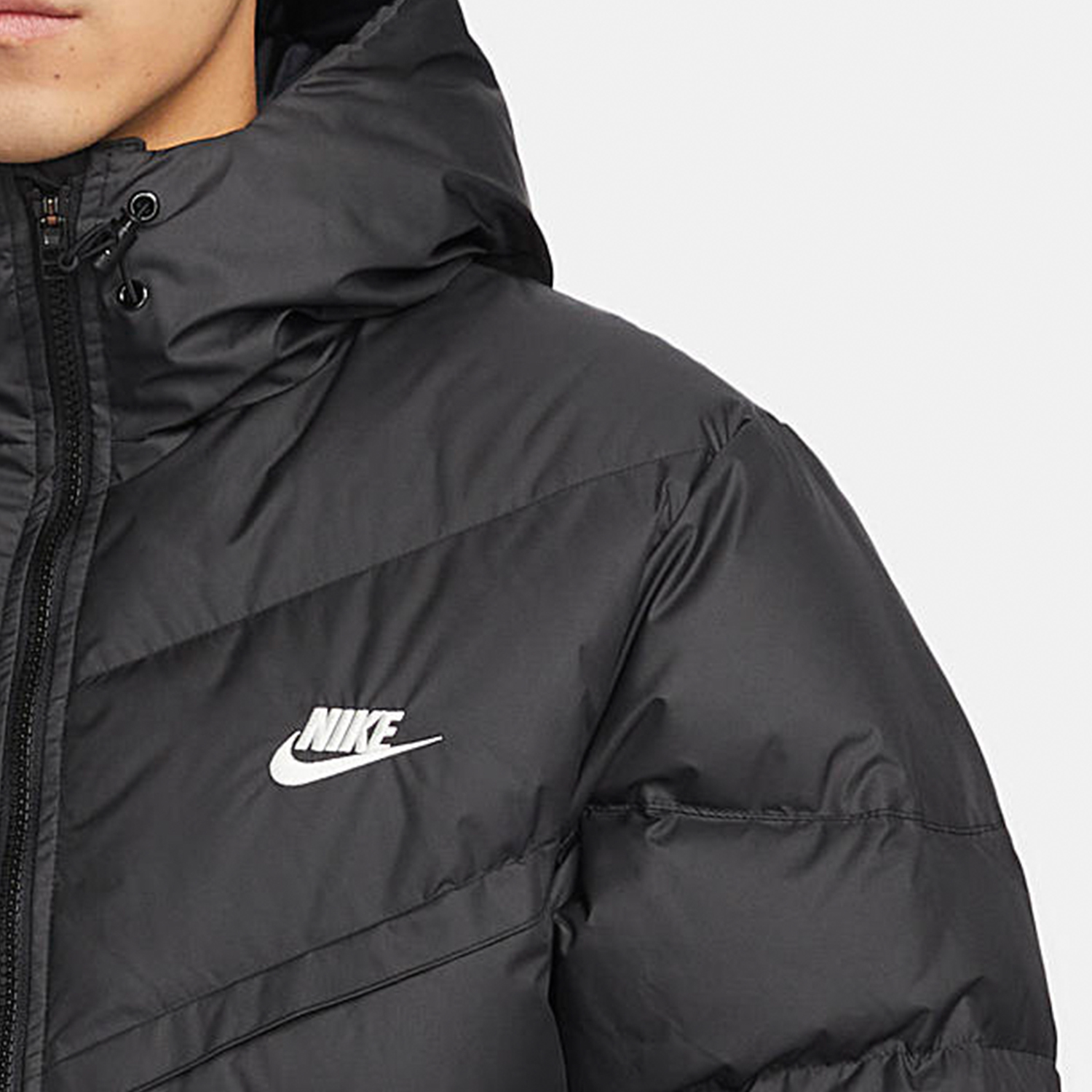 Nike/耐克正品冬季新款男子运动保暖连帽羽绒服FB8178-010 - 图1