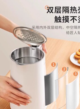 美的防烫大容量烧水壶官方正品
