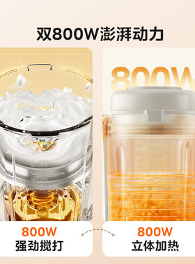 美的破壁机1.2L家用轻音小型