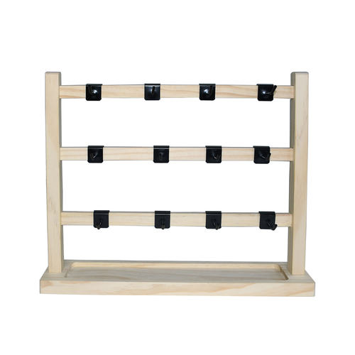 实木挂钩耳环架耳钉发夹卡纸挂架头绳发箍摆摊手串项链首饰展示架 - 图3