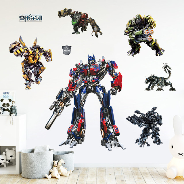 Cartoon Transformers Wall Sticker Robot