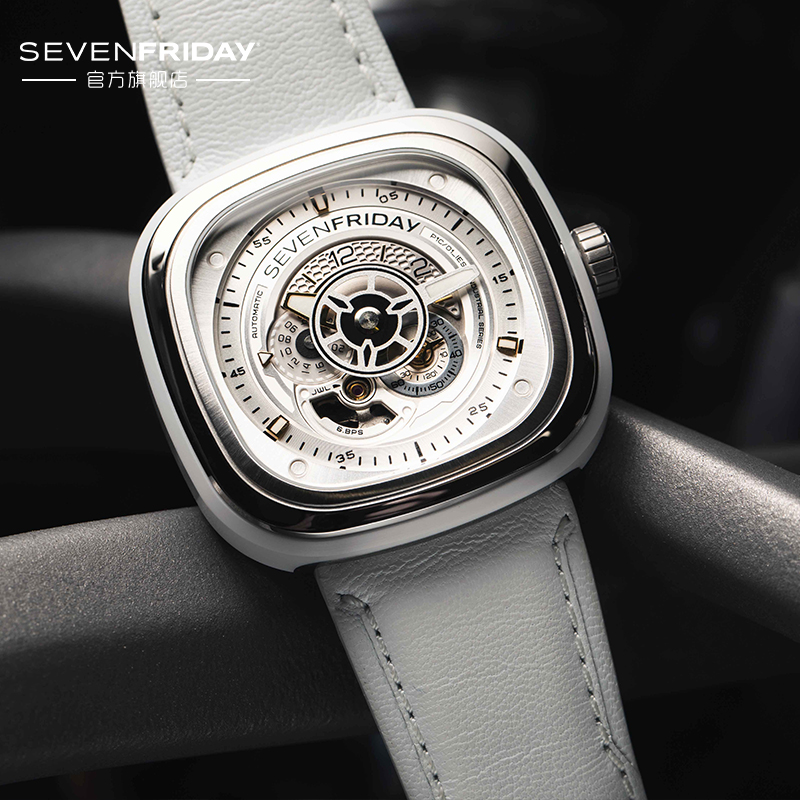 SEVENFRIDAY官方正品翻译为7个七个星期五手表机械男表P1C/01