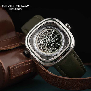 【官方正品】SEVENFRIDAY七个星期五手表男瑞士自动机械腕表T1/06