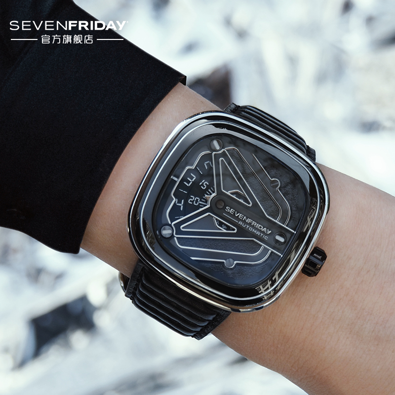 【官方正品】Sevenfriday七个星期五手表男瑞士自动机械腕表M3/08