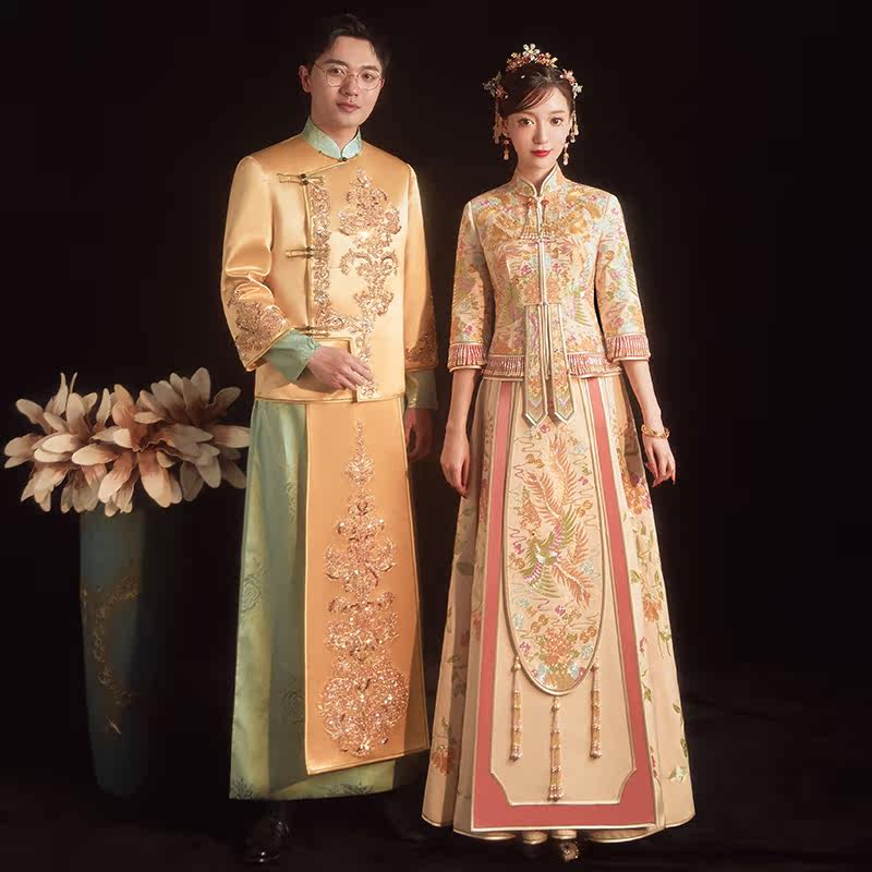 秀禾服新娘2021新款婚纱结婚礼服 人生大事旗袍