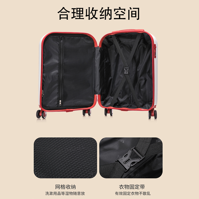行李箱20寸可登机18寸旅行箱新款小型密码箱子儿童卡通拉杆箱男女 - 图3