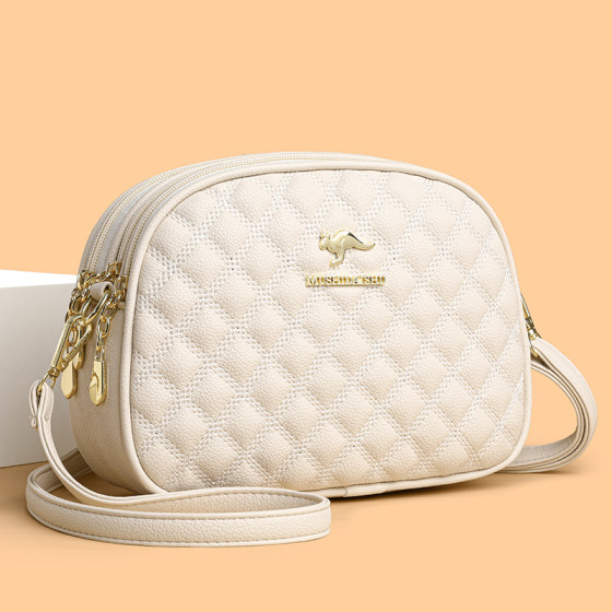 Brand genuine leather shoulder crossbody bag soft cowhide women's bag