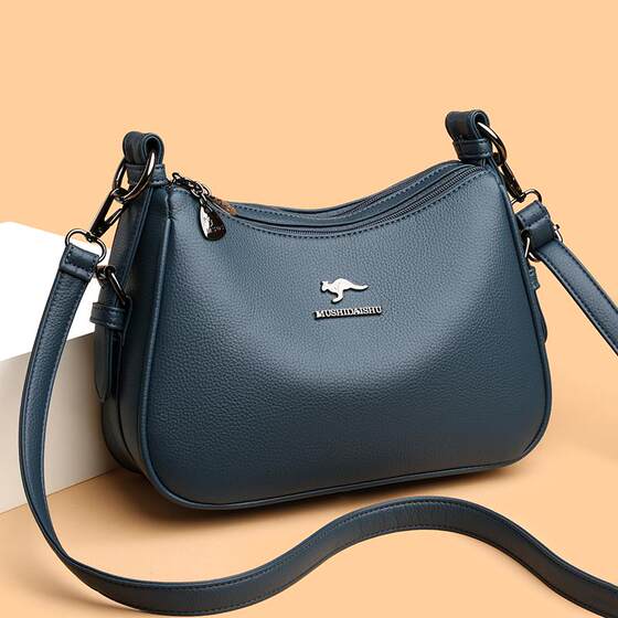 Brand genuine leather women's bag soft cowhide shoulder crossbody bag