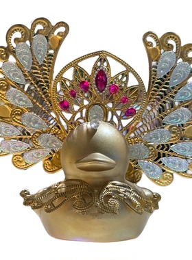 diy发簪饰品鸭子头饰金属配件材料复古古风花片翅膀1号大鸭配件