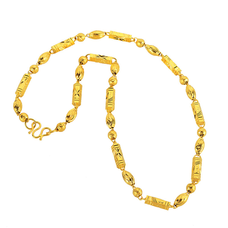 正品越南黄金999不掉色沙金项链 越南金1号珠宝行项链