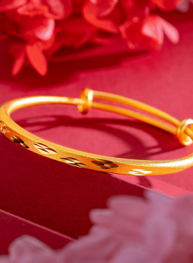 民族风女沙金不掉色手镯五折