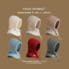Fashionable blue scarf all-in-one ear protection Korean style premium