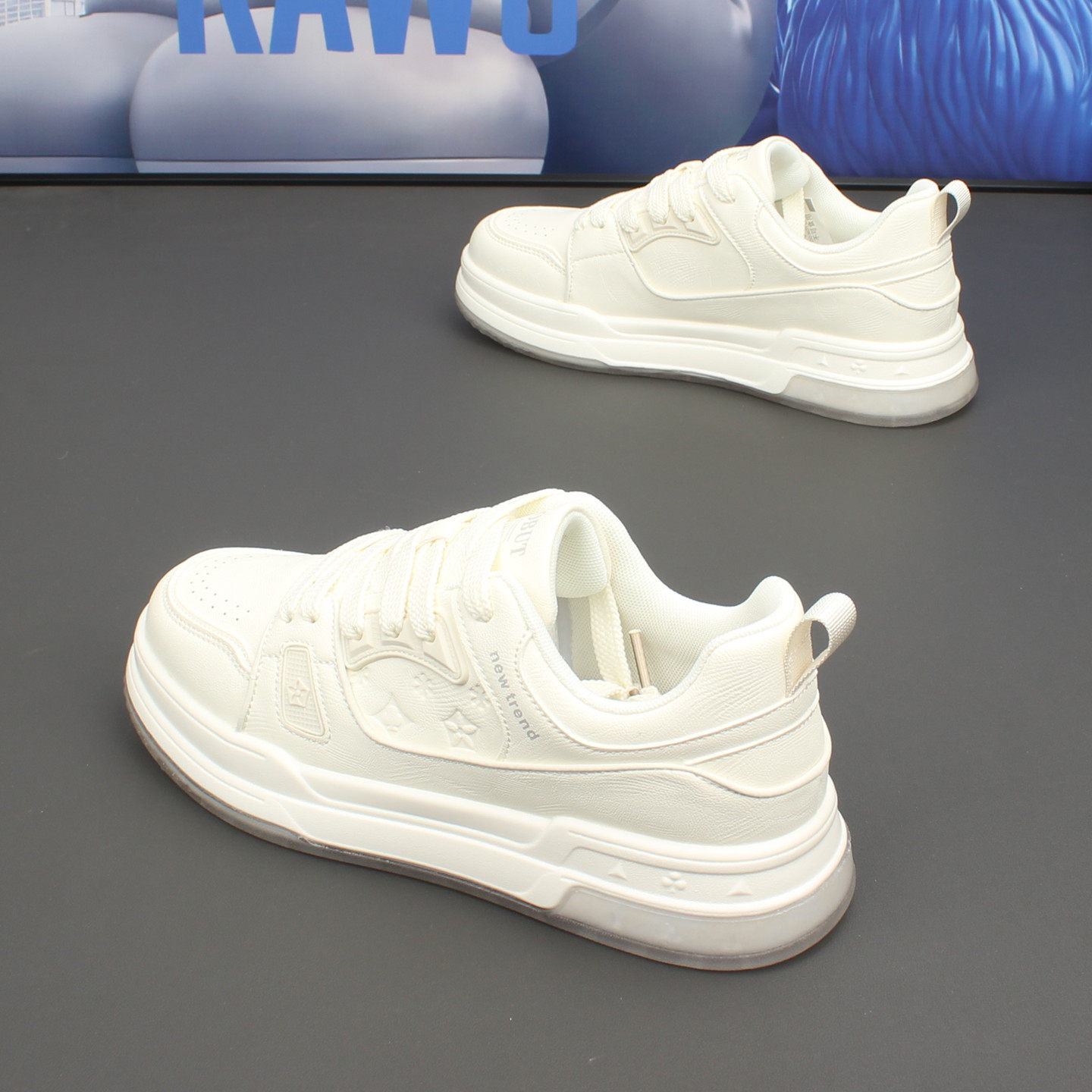 潮流男鞋2026春新款高级感百搭小白鞋厚底增高休闲板鞋时尚运动鞋,淘宝优惠券,粉丝福利购,淘宝优惠卷