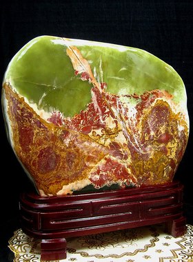 保真天然玉石新中式家居装饰品