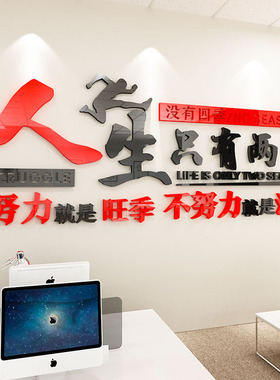 会议室3d立体励志标语背景墙装饰