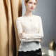 2026 ພາກຮຽນ spring lace top ບາງທີ່ມີຄວາມຫລູຫລາແສງສະຫວ່າງແລະຄວາມຮູ້ສຶກສູງສຸດ