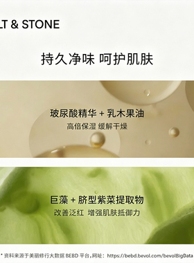 SaltStone雪莱之歌papi酱同款香体膏持久留香男士女士止汗膏体香