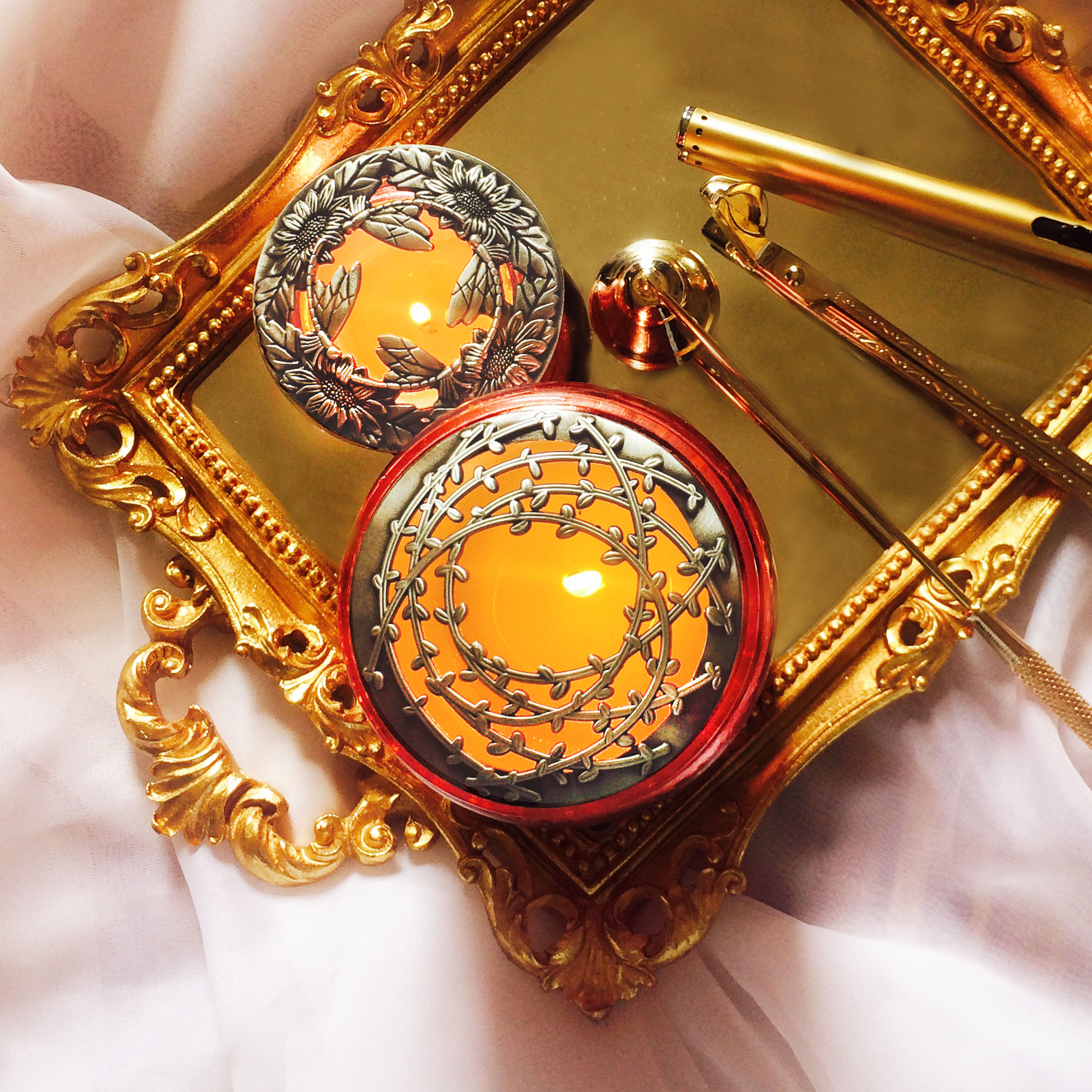 VOLUSPA香薰蜡烛玻璃杯聪明盖防挂壁聚热燃烧均匀精致金属盖内盖,淘宝优惠券,粉丝福利购,淘宝优惠卷